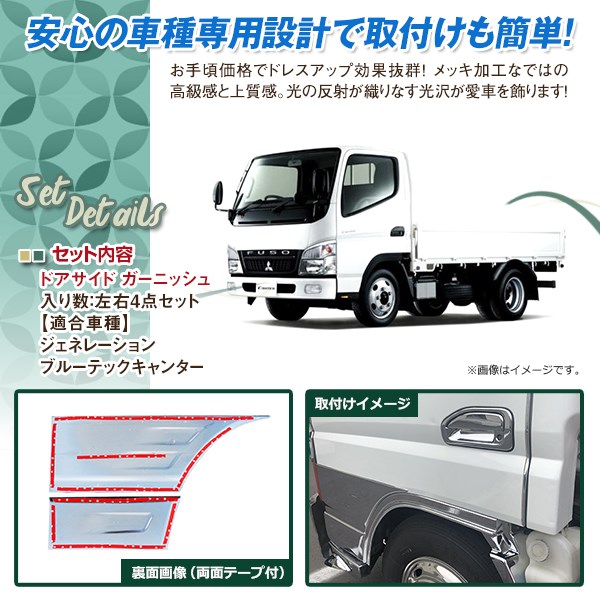 ふそう ジェネレーション ブルーテック キャンター 標準 メッキ ドア