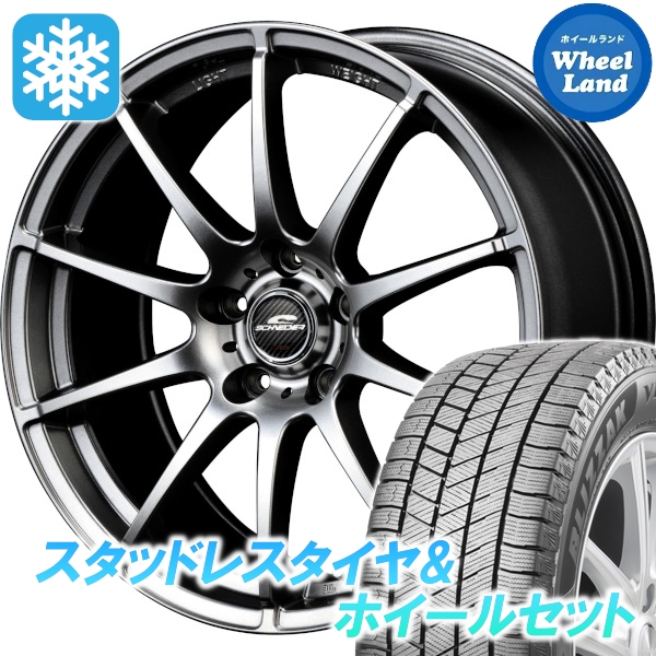 スタッドレスセット ティアナ L33系 ブリザック VRX3 215/60R16 95Q MID StaG メタリックグレー