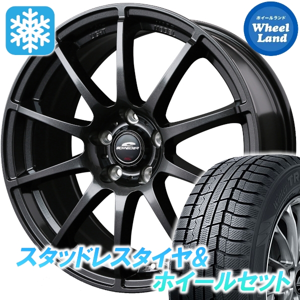 スタッドレスセット アルファード 20系 ウィンタートランパス TX 215/60R17 96Q MID StaG ストロングガンメタ