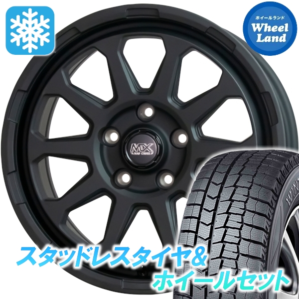 スタッドレスセット スカイライン V35系 ウィンターマックス WM02 205/65R16 95Q マッドクロス レンジャー MTBK