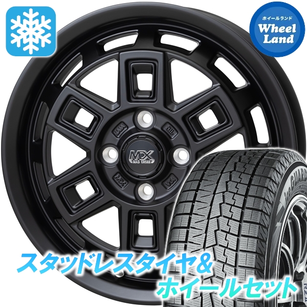 スタッドレスセット パッソ 30系　インチダウン不可 アイスガード7 IG70 165/65R14 79Q マッドクロス アイヴァー MTBK
