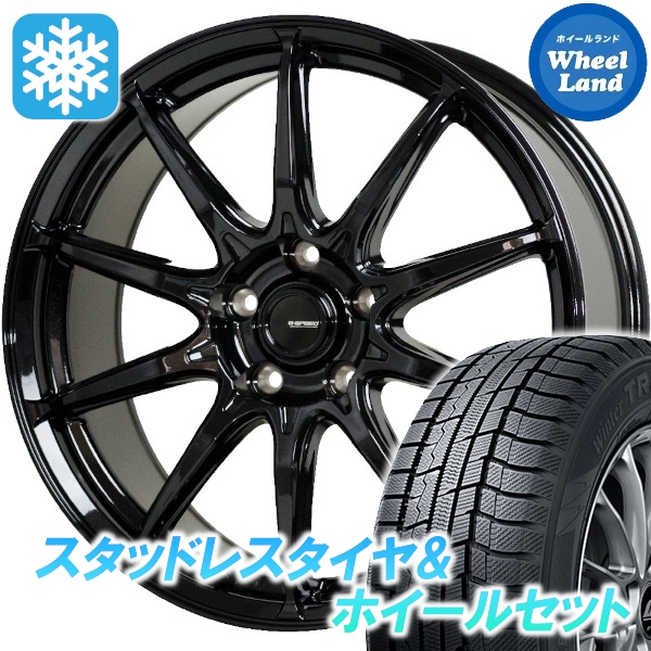 スタッドレスセット ハリアー 80系 ウィンタートランパス TX 225/60R18 100Q Gスピード G-05 MBK