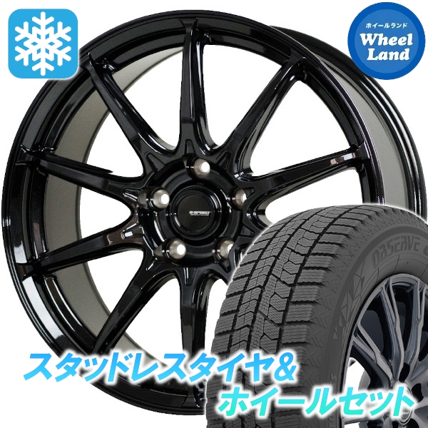 スタッドレスセット ウィッシュ 20系 Ｓグレード オブザーブ GIZ2 195/65R15 91Q Gスピード G-05 MBK