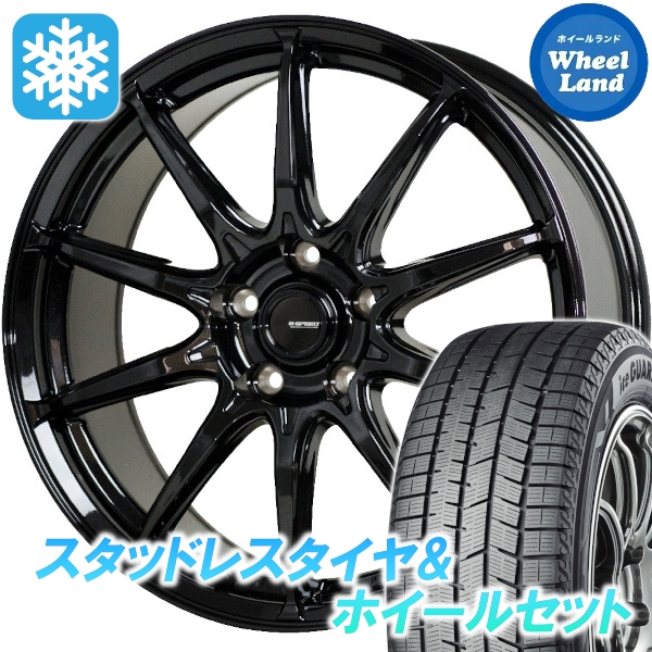 スタッドレスセット ティアナ L33系 アイスガード8 iG80 215/60R16 95Q Gスピード G-05 MBK