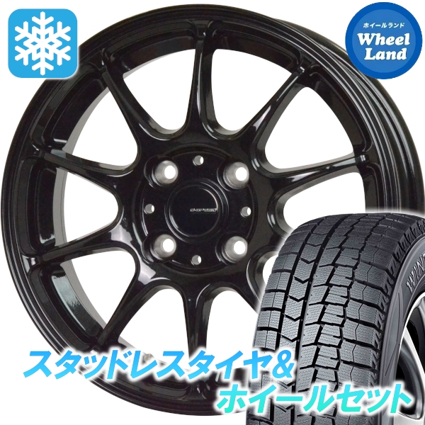 スタッドレスセット デイズ B40系 ウィンターマックス WM02 165/55R15 75Q Gスピード G-07 MBK