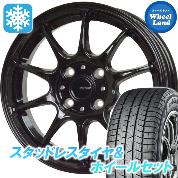 スタッドレスセット アクア 10系 16インチ装着車 アイスガード8 iG80 195/45R17 81Q Gスピード G-07 MBK