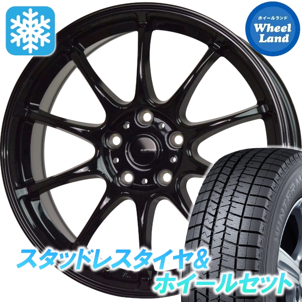 スタッドレスセット スイフトスポーツ ZC32 ウィンターマックス WM03 195/50R16 84Q Gスピード G-07 MBK