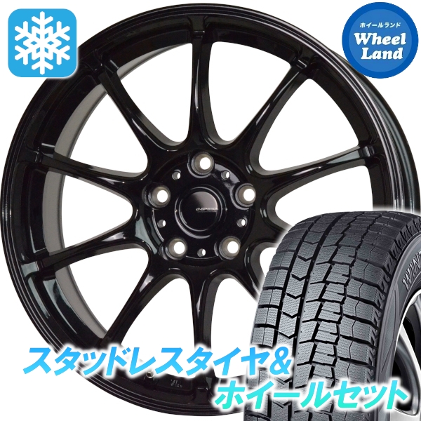 スタッドレスセット トレジア P120系 ウィンターマックス WM02 195/55R16 87Q Gスピード G-07 MBK
