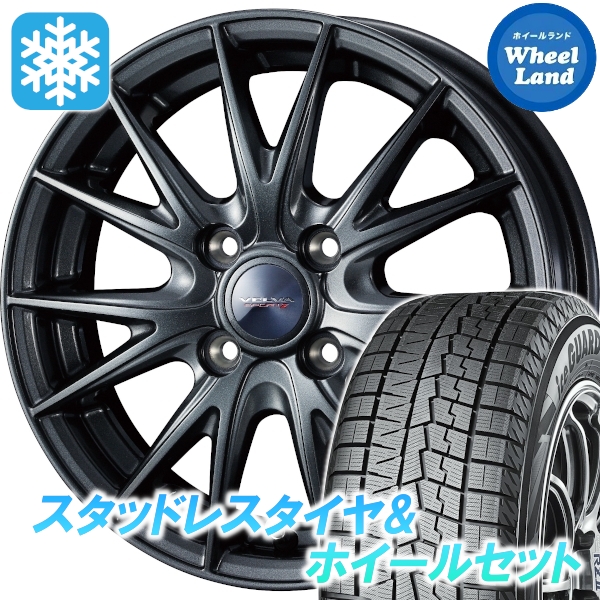 スタッドレスセット ミラ トコット LA550S、LA560S アイスガード7 IG70 165/55R15 75Q ヴェルヴァ スポルト2 ディープメタル