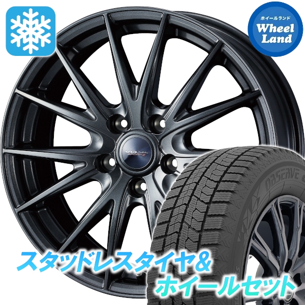 スタッドレスセット アベンシス 270系 オブザーブ GIZ2 215/50R17 91Q ヴェルヴァ スポルト2 ディープメタル