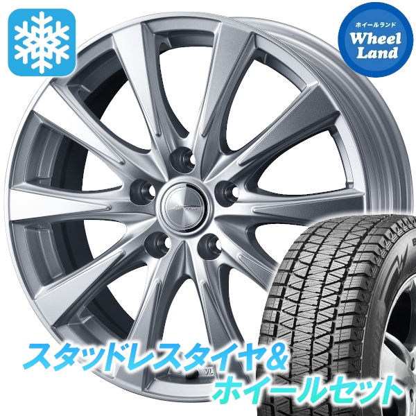 スタッドレスセット ムラーノ Z51系 ブリザック DM-V3 235/65R18 106Q ジョーカー スピリッツ シルバー
