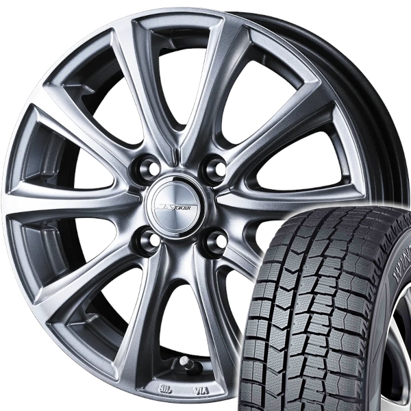スタッドレスセット デイズ B40系 ウィンターマックス WM02 165/55R15 75Q ジョーカー スマッシュ Si