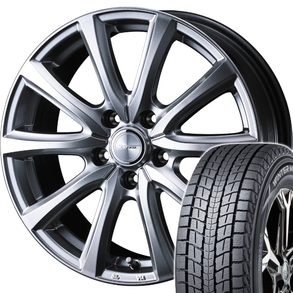スタッドレスセット CX-80 KL系 ウィンターマックス SJ8+ 235/60R18 107Q ジョーカー スマッシュ Si