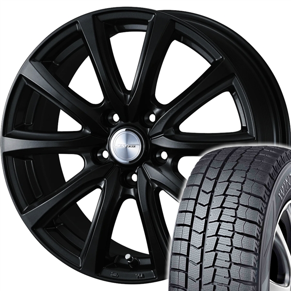 スタッドレスセット アベンシス 270系 ウィンターマックス WM02 215/50R17 91Q ジョーカー スマッシュ グロスブラック