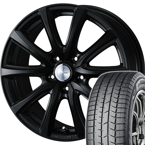 スタッドレスセット ハリアーハイブリッド 30系 全グレード アイスガード8 iG80 225/65R17 102Q ジョーカー スマッシュ グロスブラック