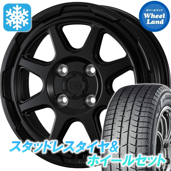 スタッドレスセット エブリィワゴン DA64W アイスガード8 iG80 165/60R14 75Q ウェッズ スタットベルク MBK