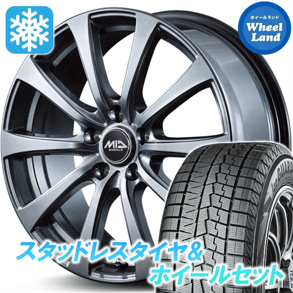 スタッドレスセット シエンタ 170系 アイスガード7 IG70 185/60R15 84Q ユーロスピード G10 メタリックグレー