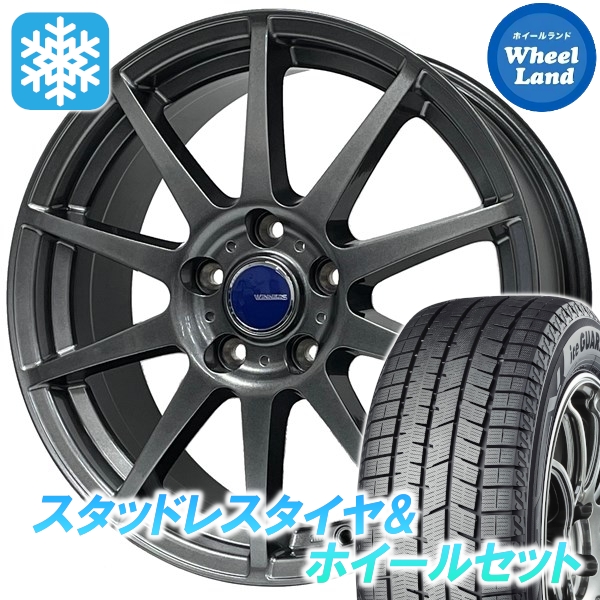 スタッドレスセット シエンタ 170系 アイスガード8 iG80 185/60R15 84Q ウイナーズ CF-01 メタリックグレー