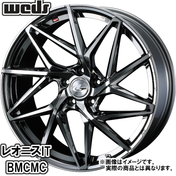夏タイヤセット エスティマ 50系 4WD ブルーアースRV RV-03 245/40R19 98W レオニス IT ＢＭＣ／ミラーカット_1