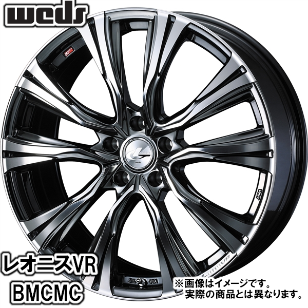 夏タイヤセット エルグランド E51系 ブルーアースRV RV-03 245/40R19 98W レオニス VR ＢＭＣ／ミラーカット_1