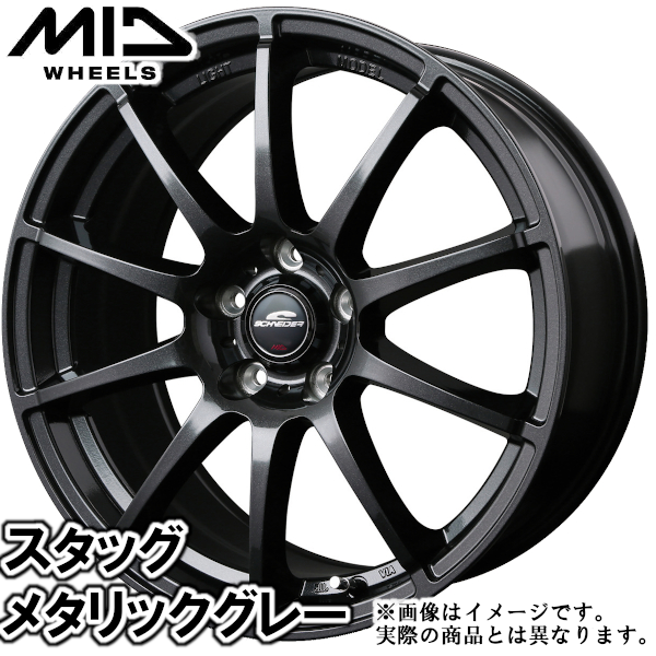 夏タイヤセット プリウス 20系 全グレード トランパスmp7 185/65R15 88H シュナイダー スタッグ ストロングガンメタ_1