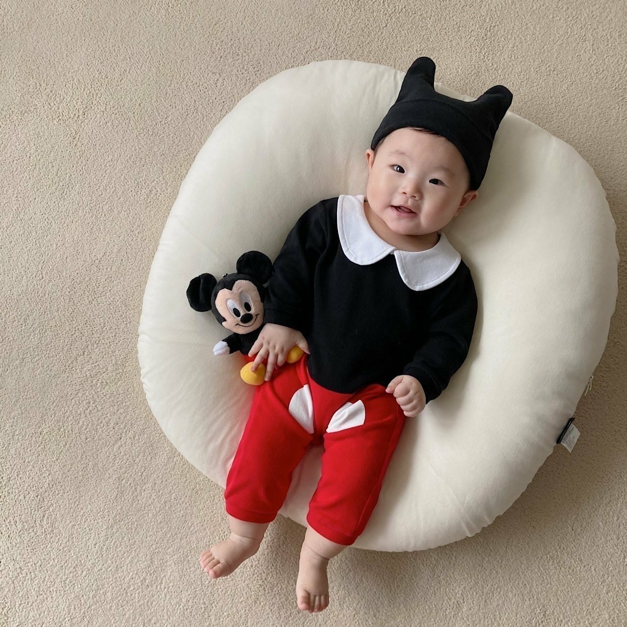 ディズニー 衣装 子供 コスプレ ベビー 男 子供 子ども ミニー ミッキー ロンパース 長袖 冬 ...