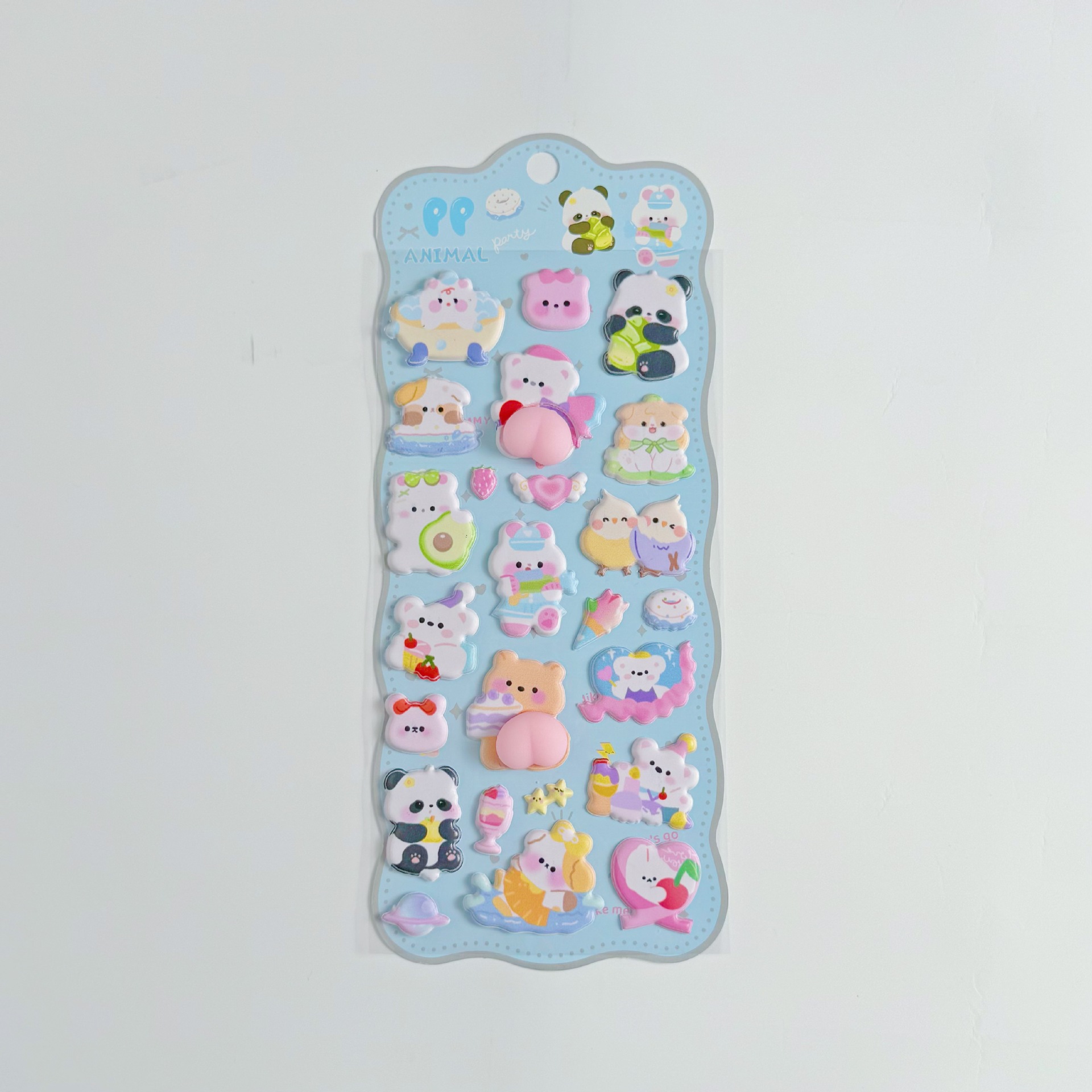 3dシール ぷくぷく おしりシール おしり 立体シール おしりだけ