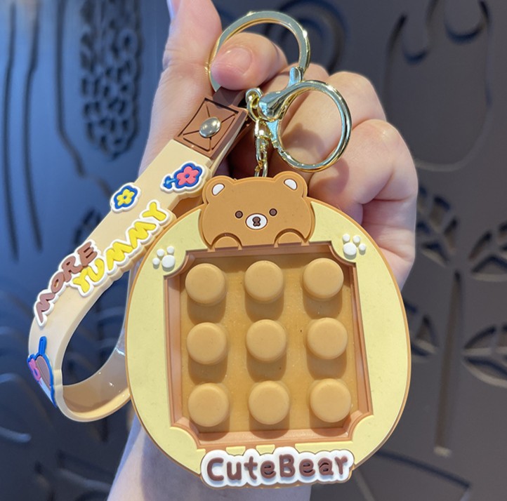 プッシュポップ キーホルダー おもちゃ キッズ 子供 迷路 知育