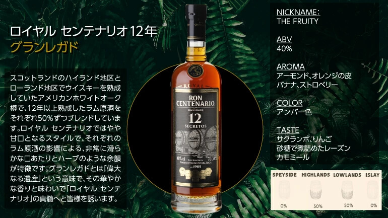 ロイヤル センテナリオ12年 グランレガド