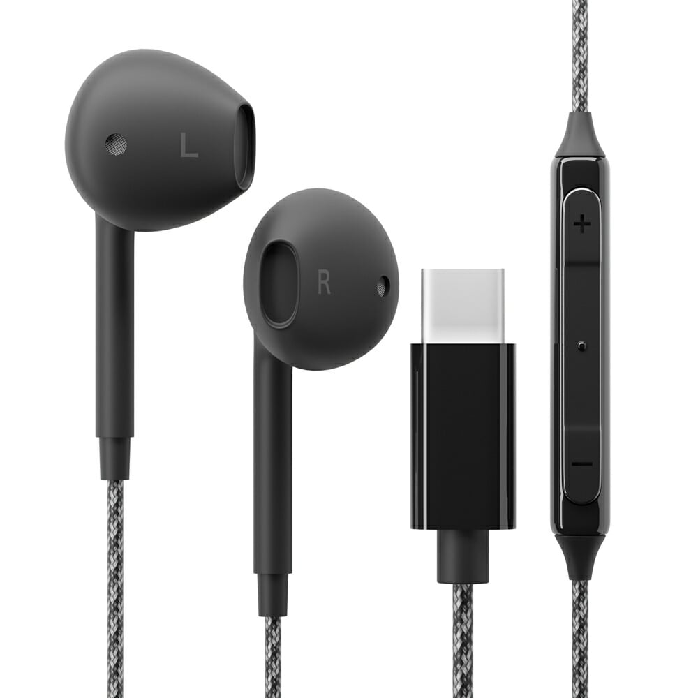 USB Type-C 有線イヤホン タフケーブル/インナーイヤータイプ Type-C