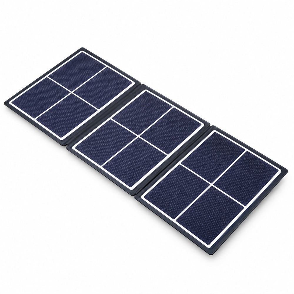 ソーラー充電器 7W 折りたたみ air-J ブラック SunPower社製パネル
