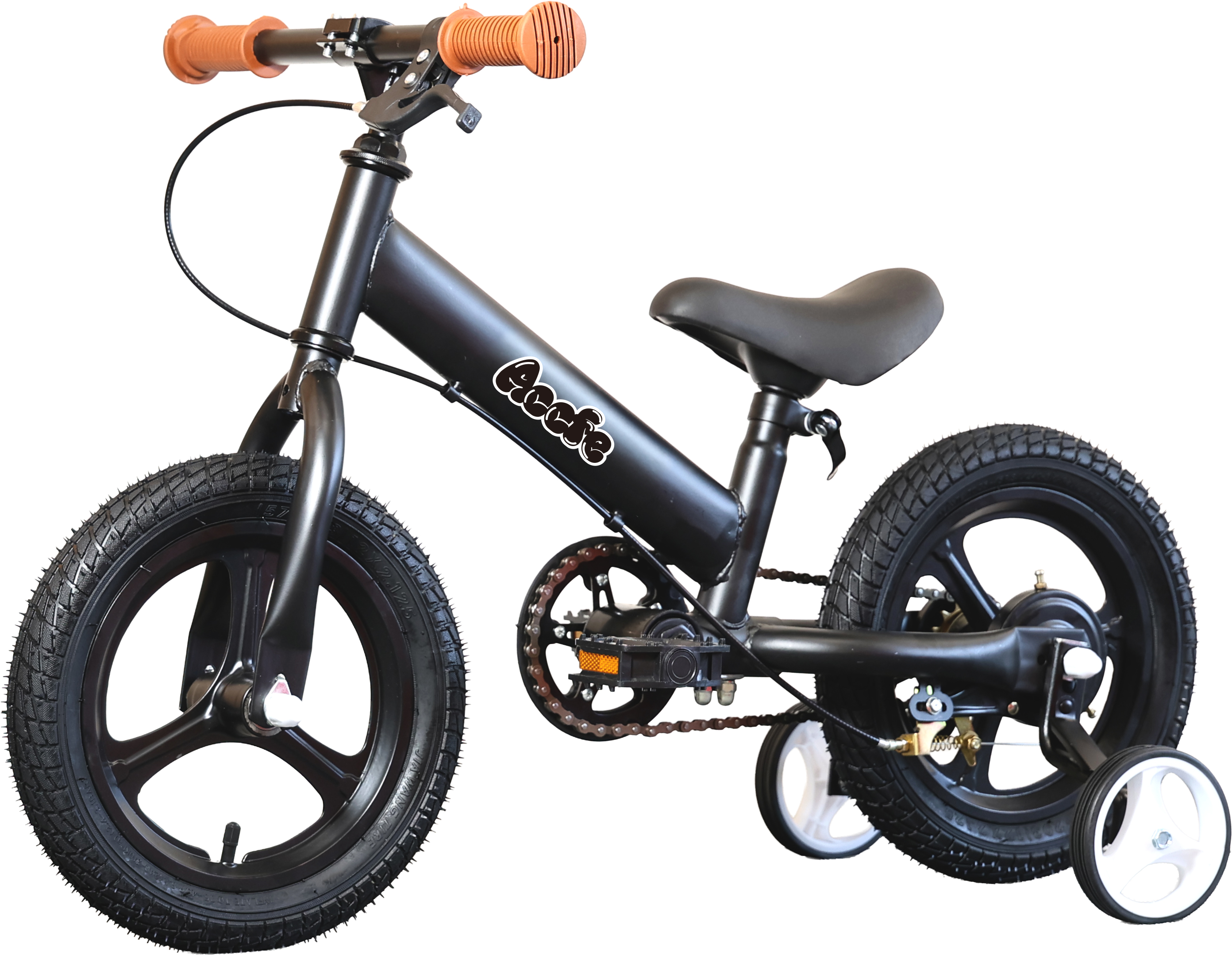 新品未使用 3in1 子供自転車 キックバイク 12インチ GRAY色 3WAYキックバイク 子供用自転車 4年使える 補助輪付き 10色 1年保証 12