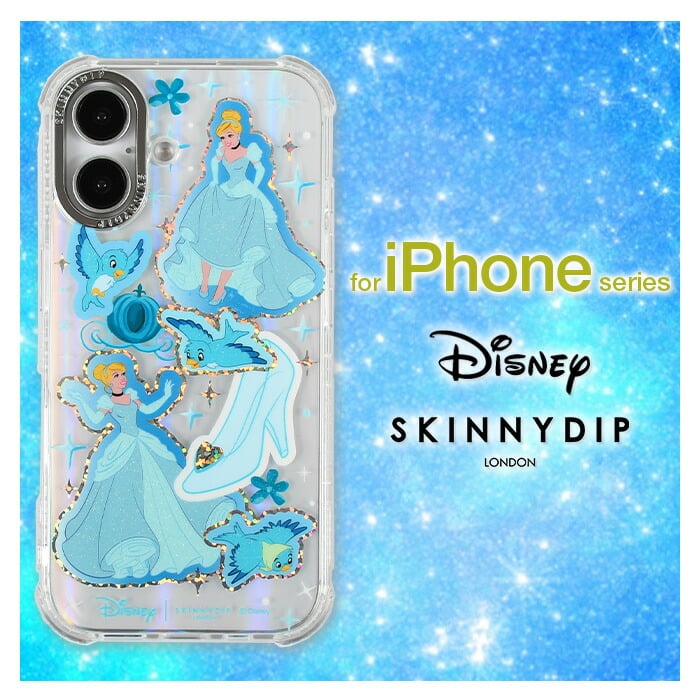 iPhone 16 Pro 15 14 ケース シンデレラ ディズニー SKINNYDIP