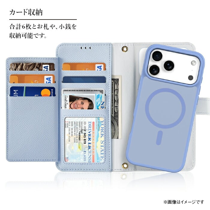 iPhone17 Pro ケース 手帳型 財布付き 多機能 Dux Ducis Lawa 耐衝撃