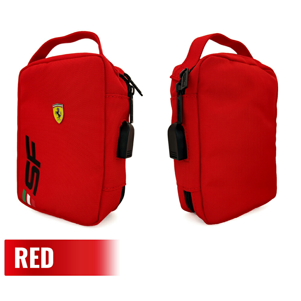 フェラーリバッグ フェラーリ バッグ ロゴ Ferrari ハンドバッグ かばん チャック