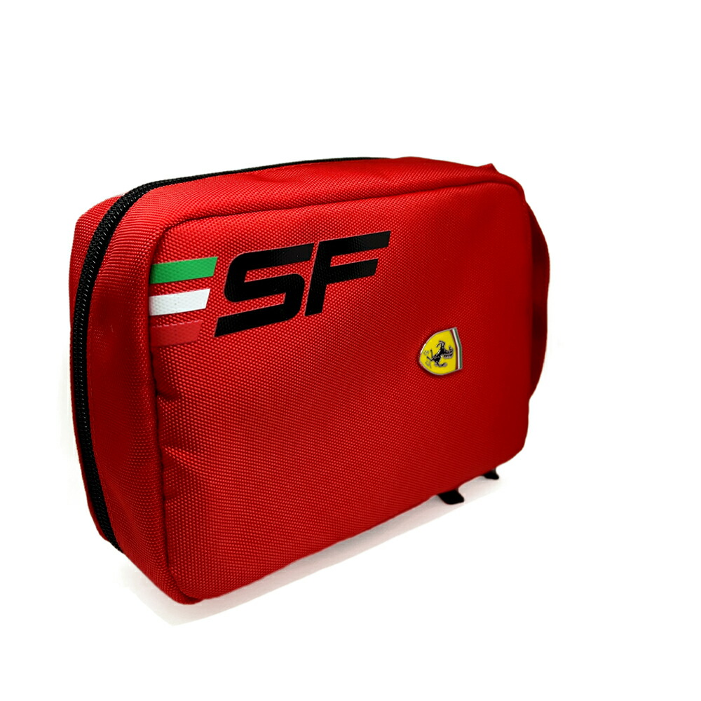 フェラーリ バッグ ロゴ Ferrari ハンドバッグ かばん チャック