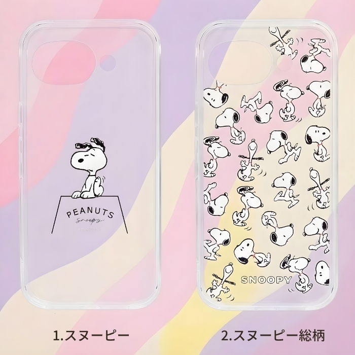 Google Pixel 10a ケース スヌーピー クリア グーグルピクセル10a