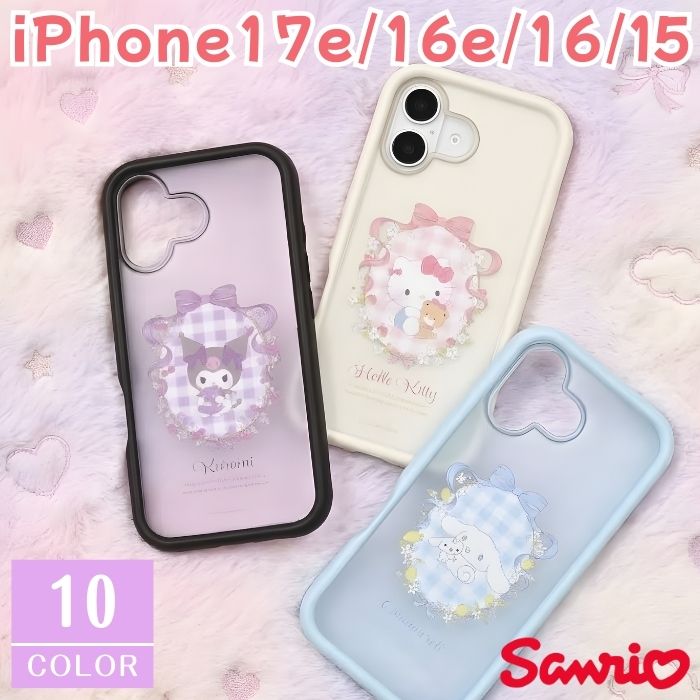 iPhone17e 16e ケース クロミ シナモロール キティ 半透明 クリア