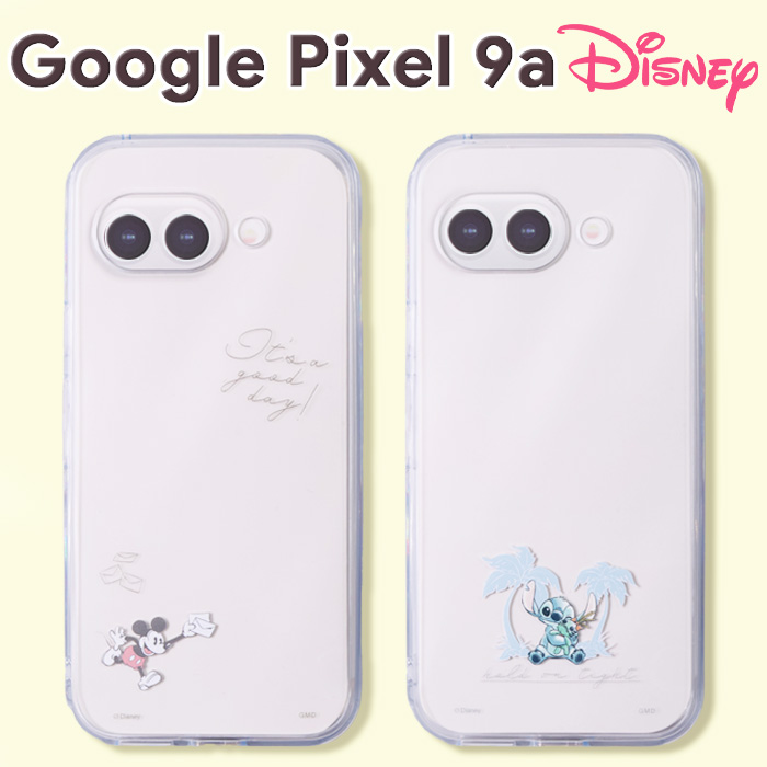 Google pixel 9a ケース ディズニー キャラクター ミッキー スティッチ
