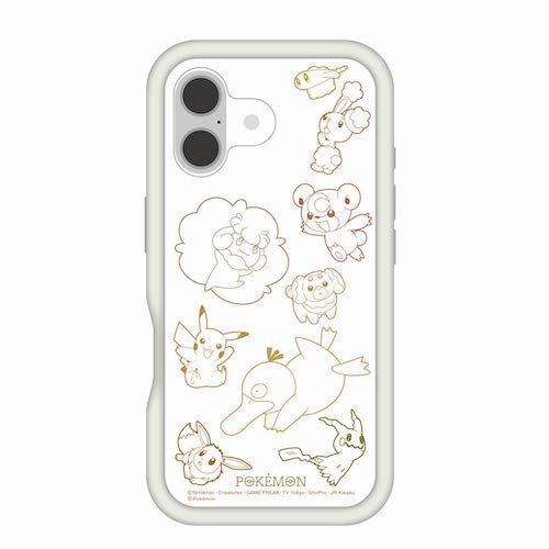 iPhone 16 ケース キャラクター ポケモン ピカチュウ イーブイ