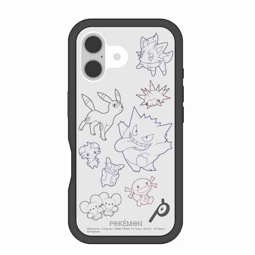 iPhone 16 ケース キャラクター ポケモン ゲンガー ブラッキー