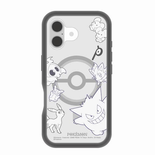 iPhone 16 ケース キャラクター ポケモン ゲンガー ブラッキー