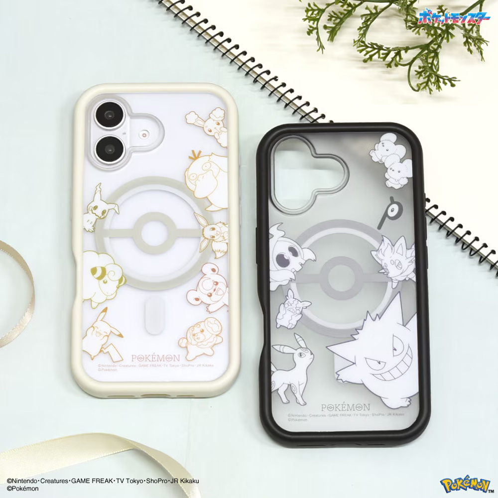 iPhone 16 ケース キャラクター ポケモン ゲンガー ブラッキー