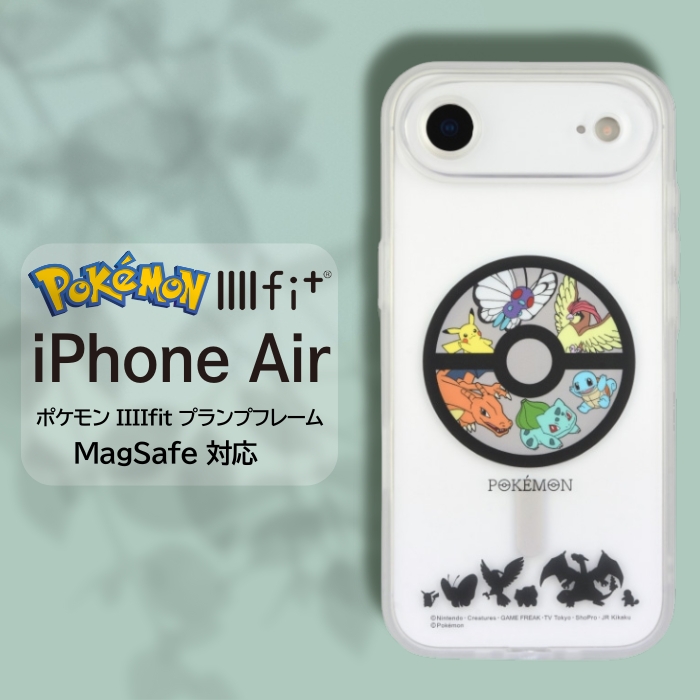 iPhoneAir ケース ポケモン ピカチュウ バタフリー 公式 ライセンス