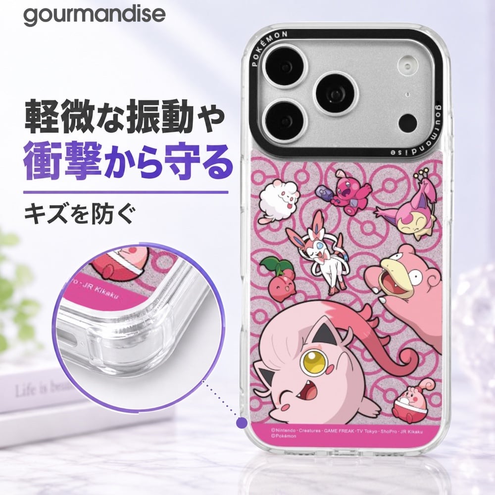 iPhone18 Pro ケース ポケモン ピンク iPhone17 対応 Camera Frame