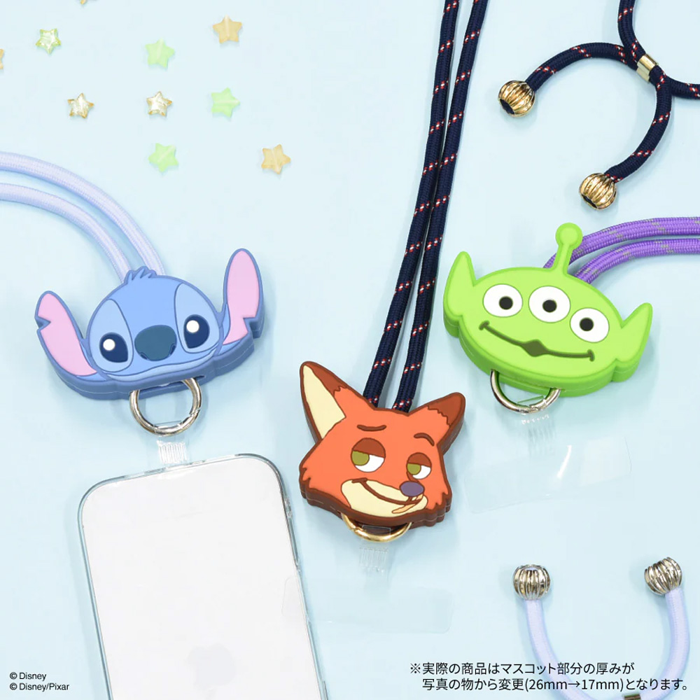 ディズニー スマホ ショルダーストラップ ストラップホルダー