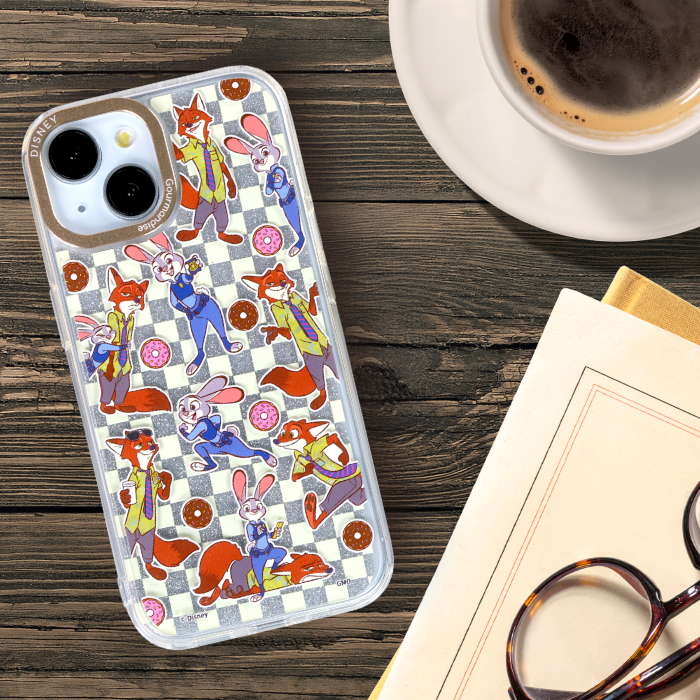 iPhone15 ケース クリア ディズニー ズートピア 耐衝撃 TPU エア