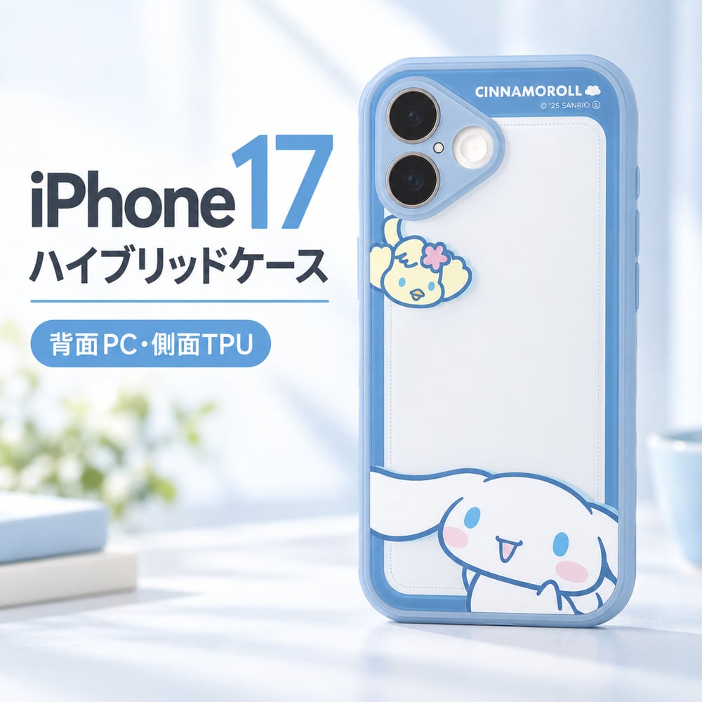 iPhone 17 ケース サンリオ シナモロール グルマンディーズ IIIIfit
