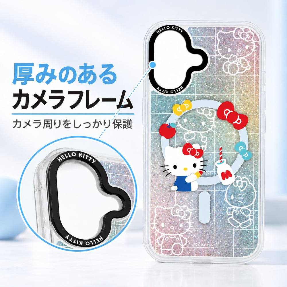 iPhone 17 ケース サンリオ ハローキティ グルマンディーズ Camera