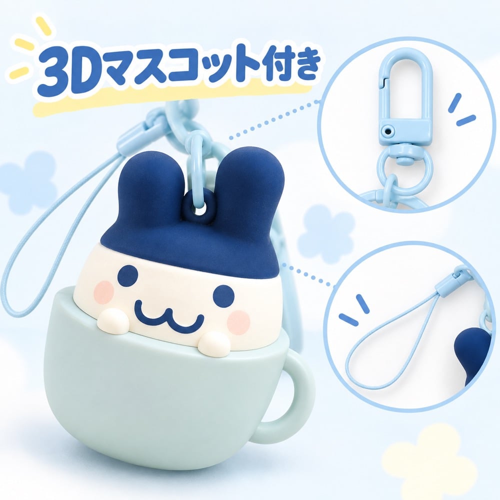 ハンドストラップ たまごっち みみっち 3Dマスコット付き